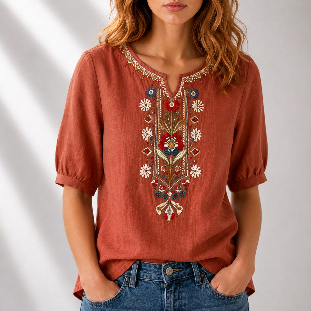 Blusa Seraphina Bordada Floral