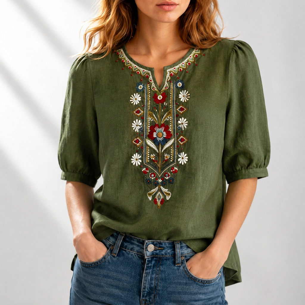 Blusa Seraphina Bordada Floral