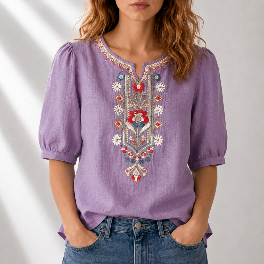 Blusa Seraphina Bordada Floral