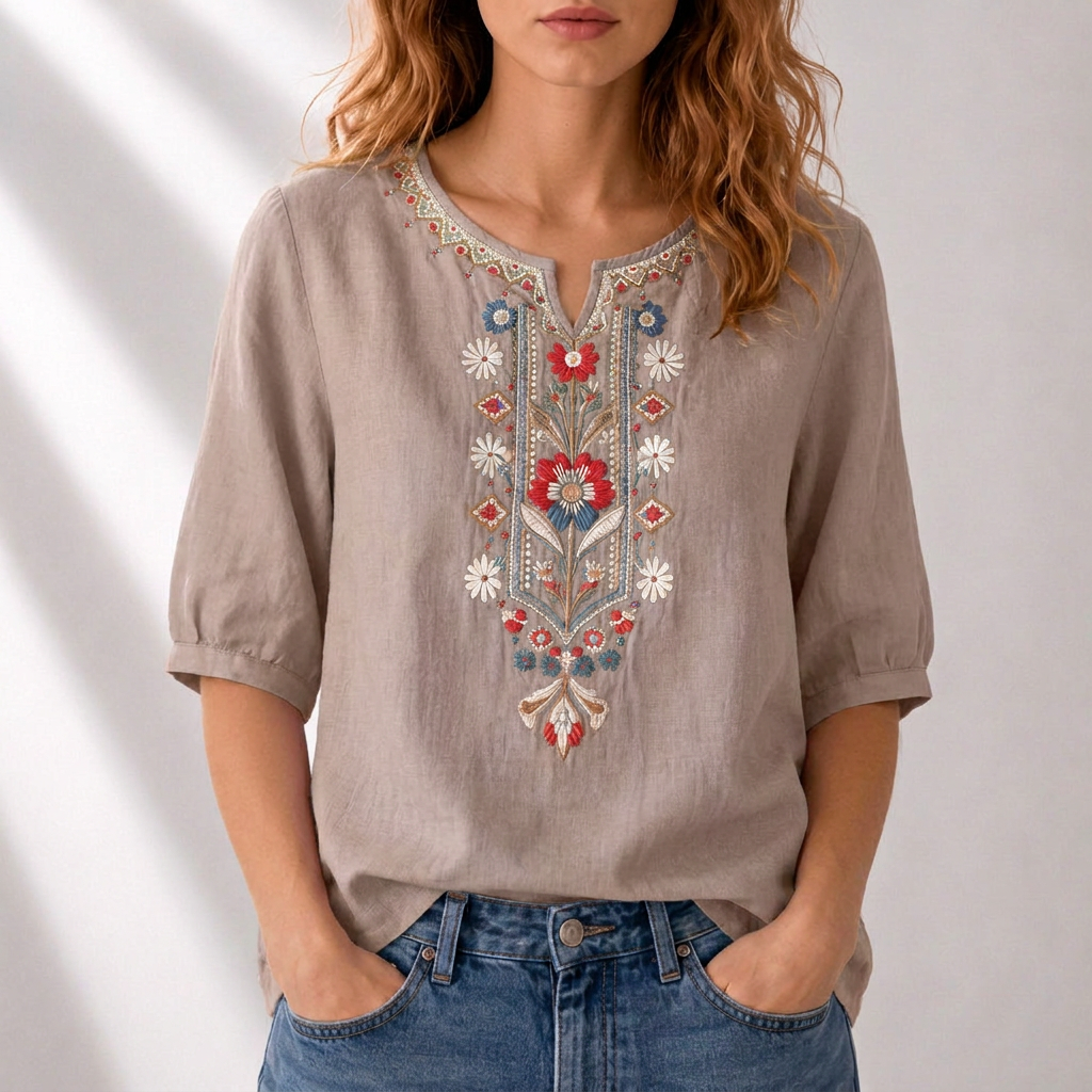 Blusa Seraphina Bordada Floral
