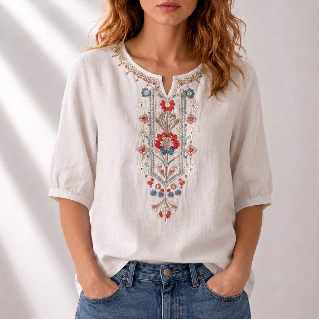 Blusa Seraphina Bordada Floral