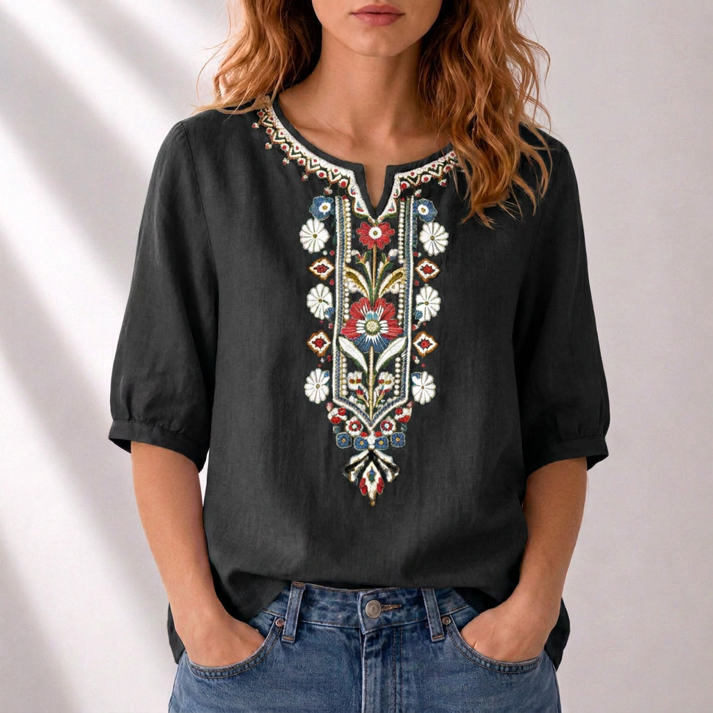Blusa Seraphina Bordada Floral