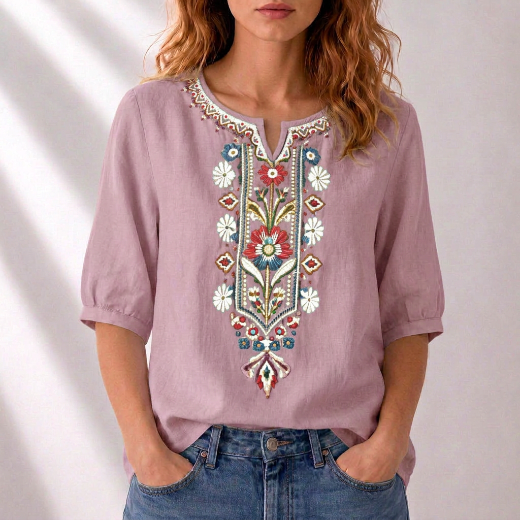 Blusa Seraphina Bordada Floral