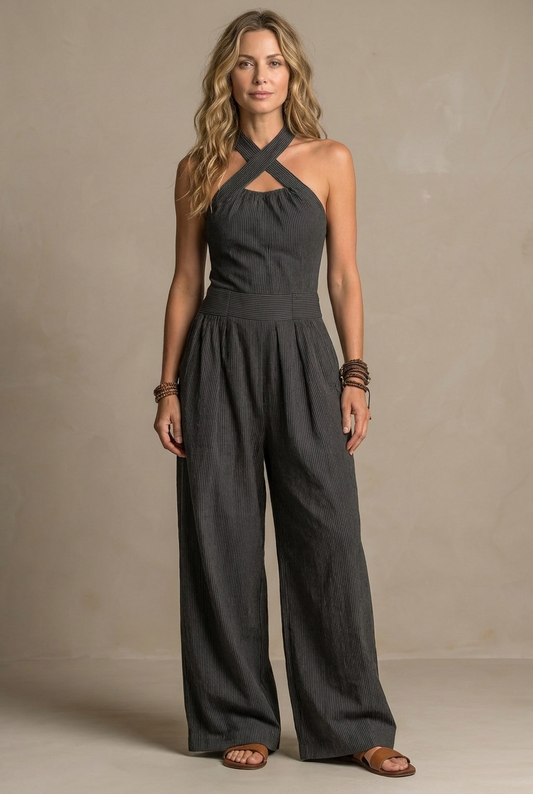 Candela | Mono Elegante Escote Cruzado