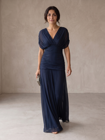 Cecilia | Vestido Azul Elegante