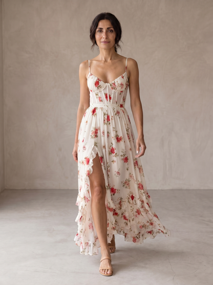 Noemi | Vestido Romántico con Estampado Floral