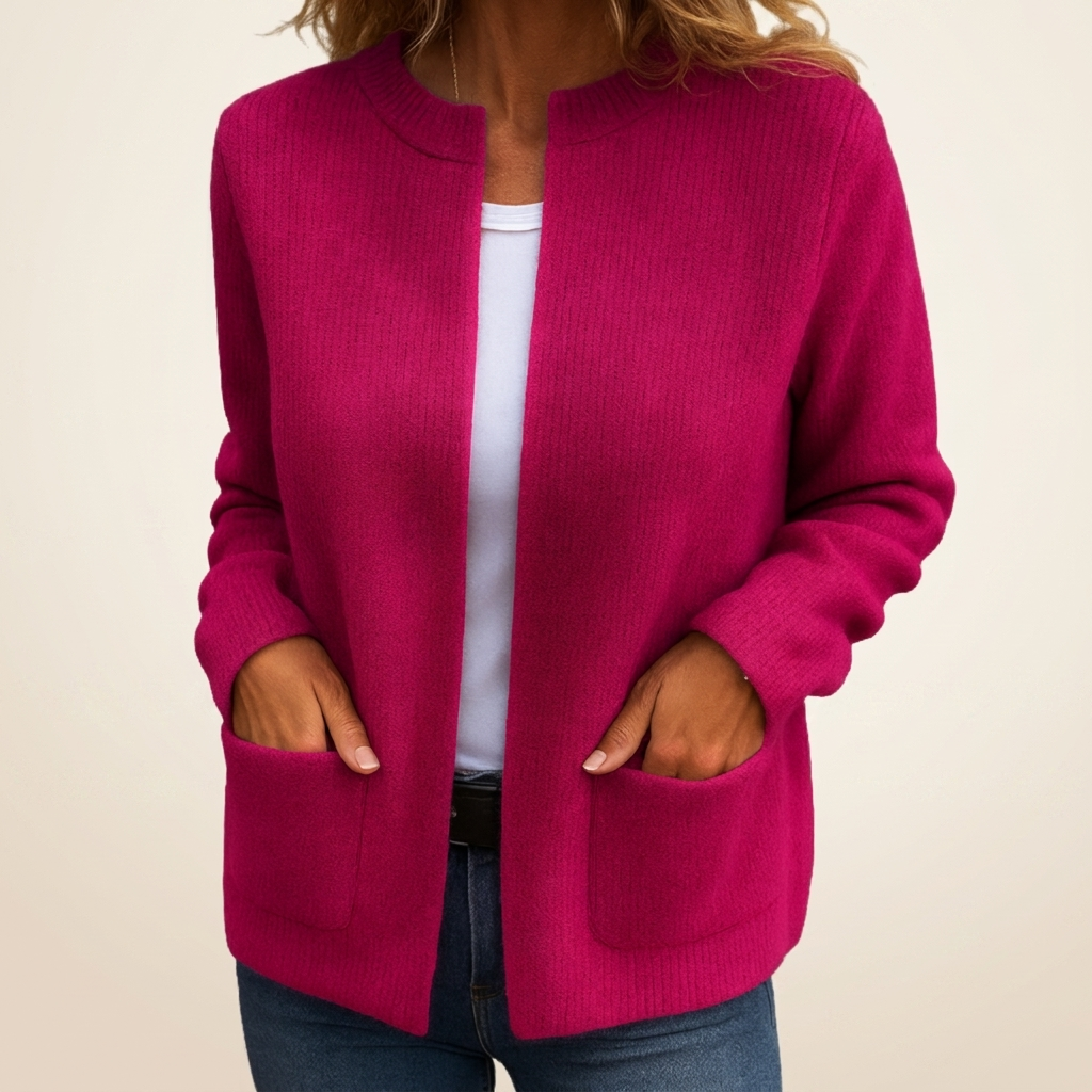 Martina | Cardigan con Cremallera con Bolsillos