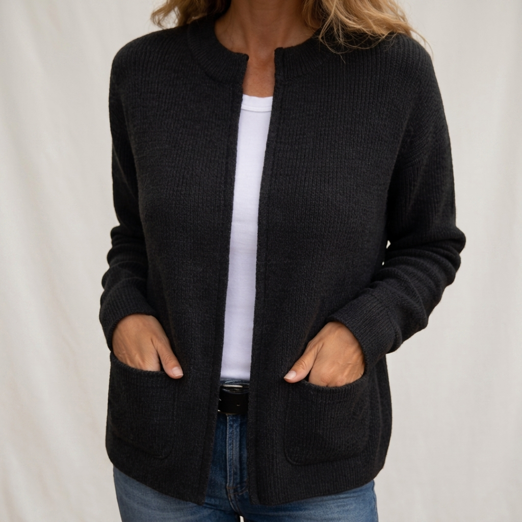 Martina | Cardigan con Cremallera con Bolsillos