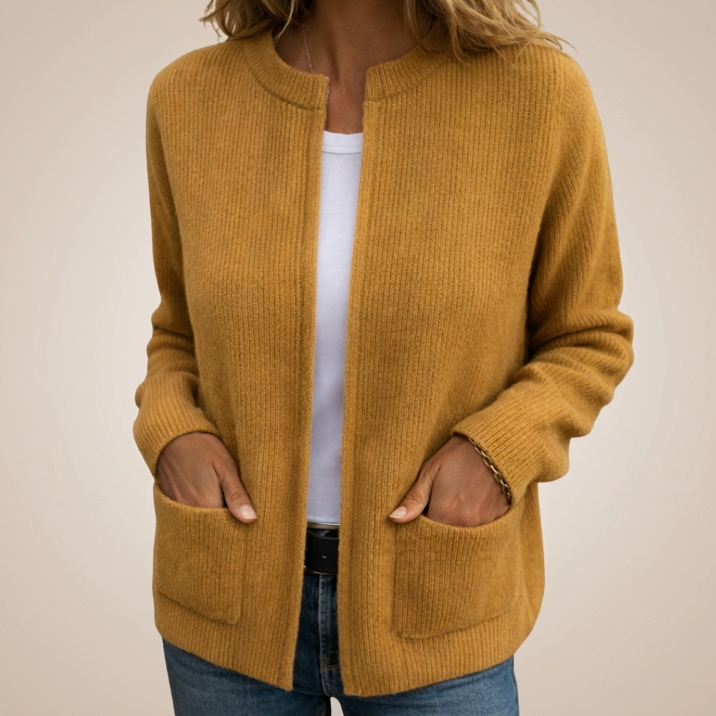 Martina | Cardigan con Cremallera con Bolsillos