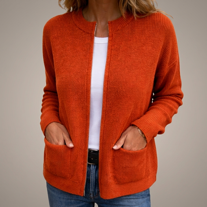Martina | Cardigan con Cremallera con Bolsillos