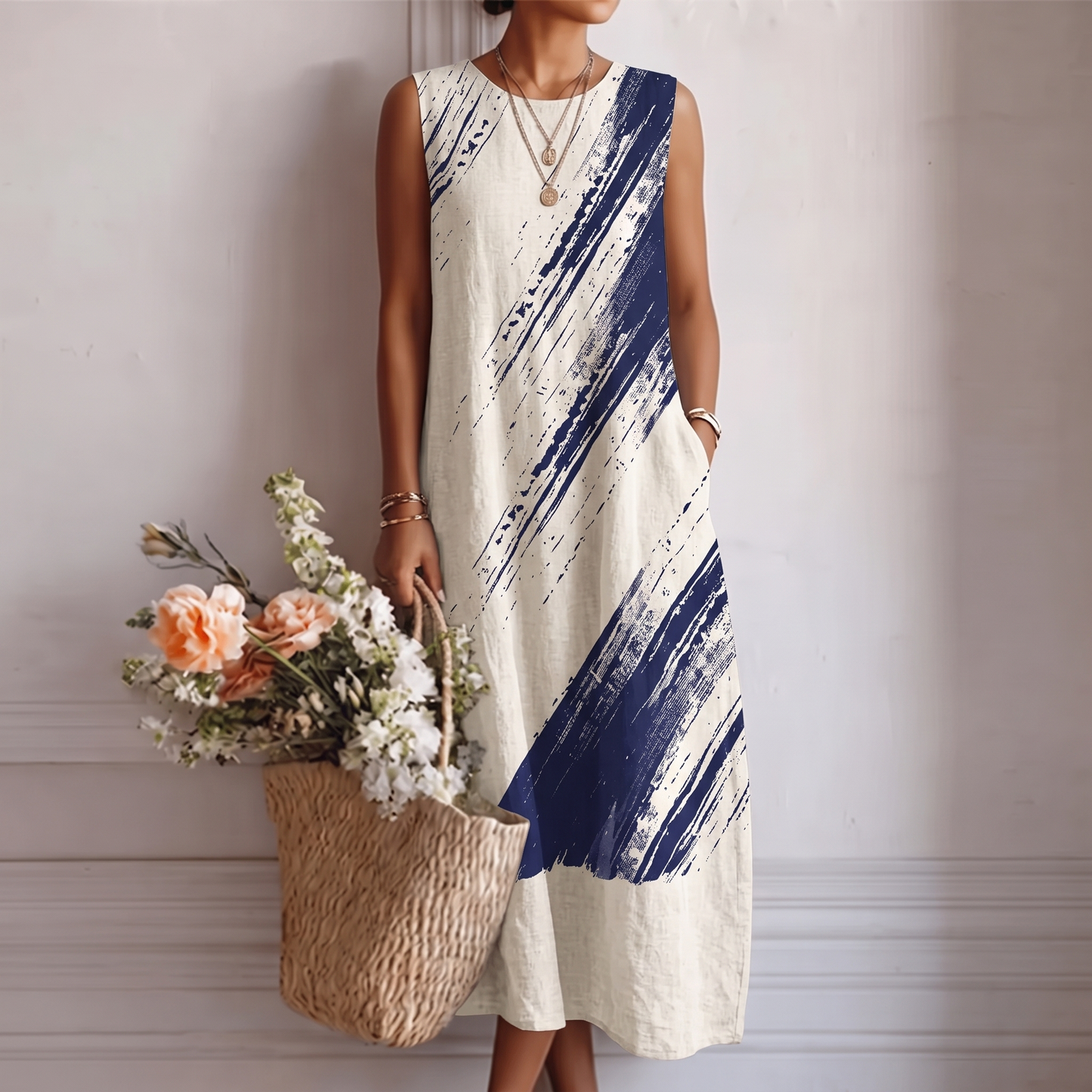 Elena | Vestido Midi Elegante del Día a Día