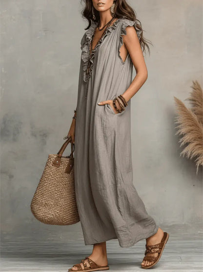 Irene | Vestido largo de estilo bohemio
