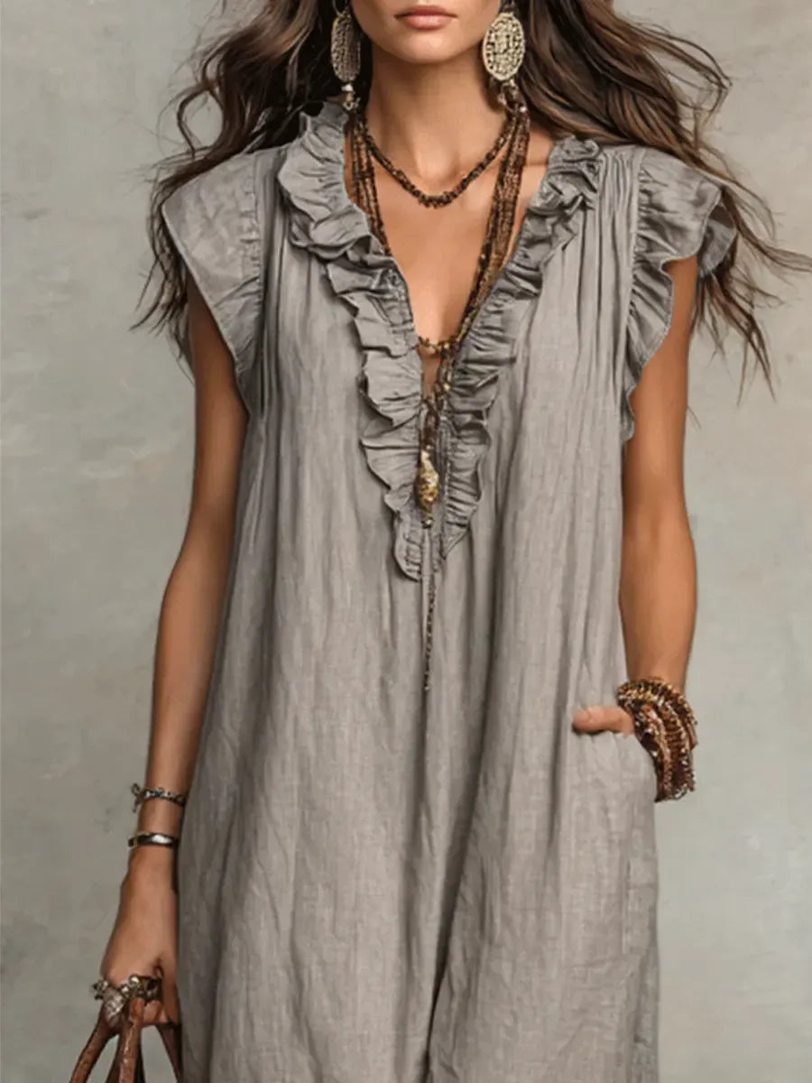 Irene | Vestido largo de estilo bohemio
