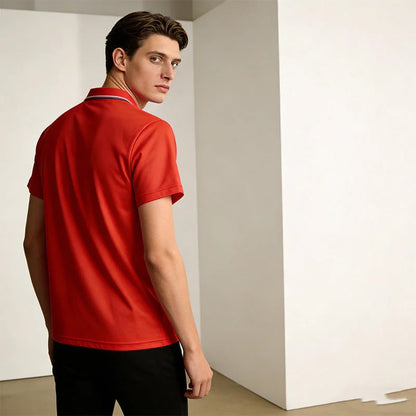 Conjunto de golf para hombre – manga corta con cuello – transpirable, cómodo y clásico