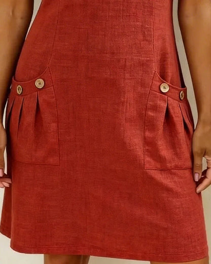 Sofia | Vestido de algodon con cremallera