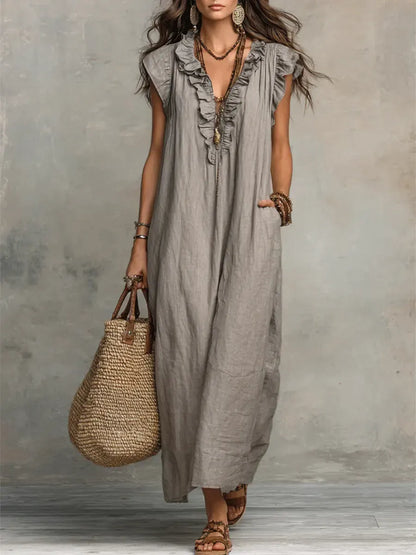 Irene | Vestido largo de estilo bohemio
