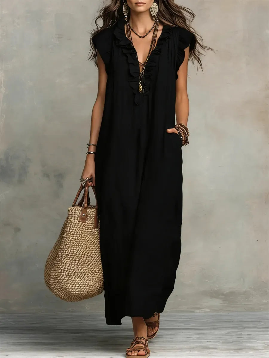 Irene | Vestido largo de estilo bohemio