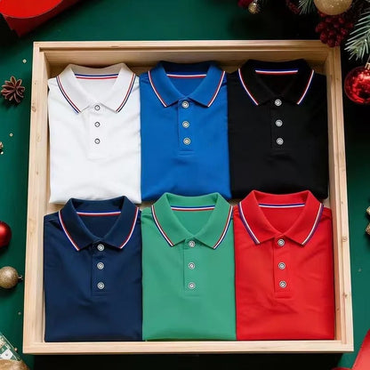 Conjunto de golf para hombre – manga corta con cuello – transpirable, cómodo y clásico
