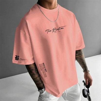 👕🏙️ ¡50 % DE DESCUENTO AHORA! Camiseta de estilo urbano para hombre de corte holgado: mezcla de algodón de primera calidad, corte oversize y estampado gráfico ✨