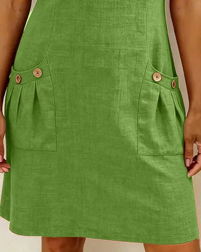 Sofia | Vestido de algodon con cremallera