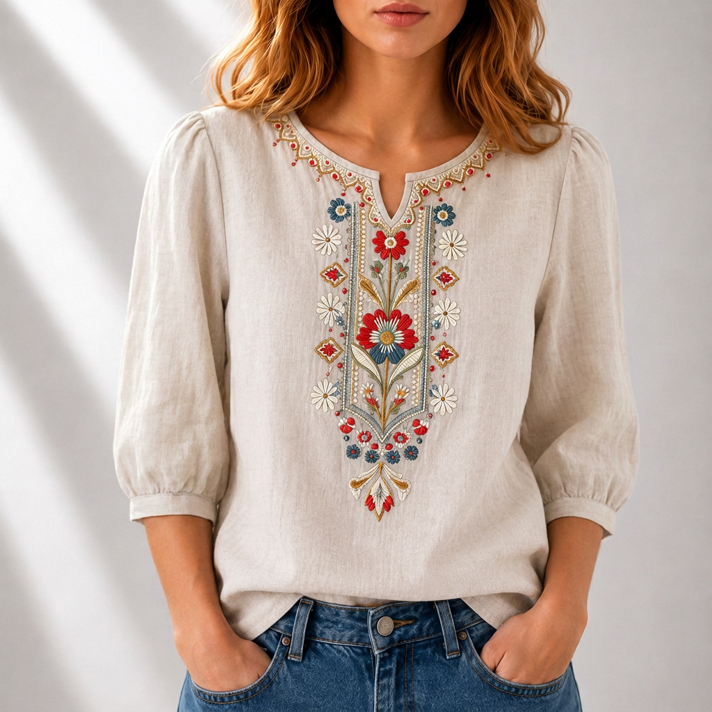 Blusa Seraphina Bordada Floral