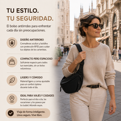 Aria | Bolso de Hombro Negro