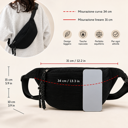 Petra | Bolso Bandolera de Pana