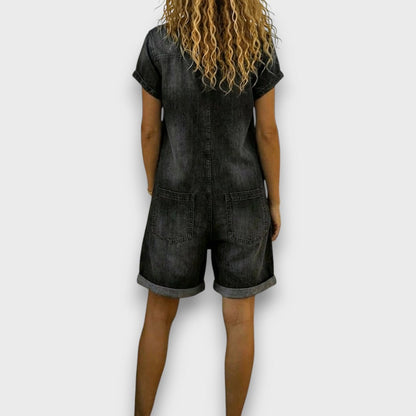 Joana | Shorts Vintage con Efecto Denim