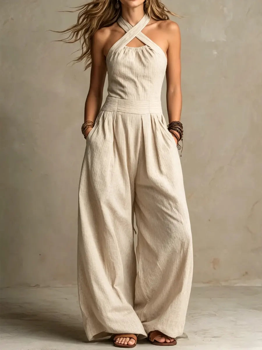 Candela | Mono Elegante Escote Cruzado