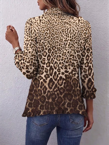 Ilaria | Chaqueta Leopardo con Volantes