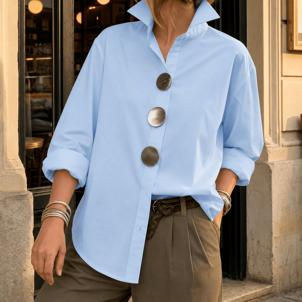 Peggy | Blusa Statement con Botones