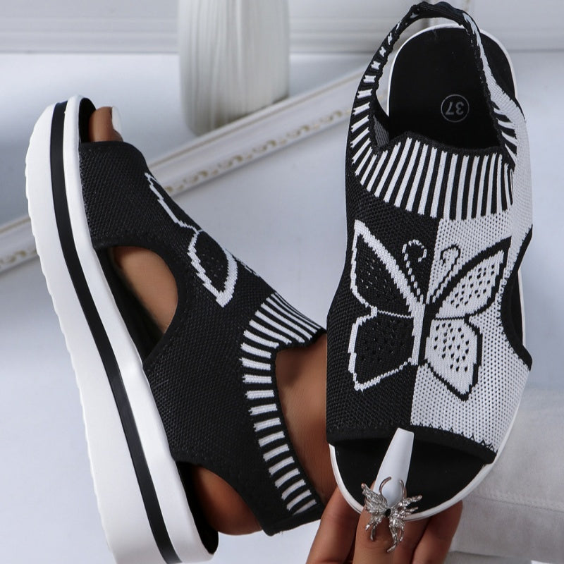 👡 ¡50% DE DESCUENTO! 🌸 Sandalias de Plataforma Peep-Toe Casual para Mujer – Tacón de Plataforma Cómodo y Diseño Transpirable – Perfectas para la Playa, Vacaciones o el Día a Día – Elegantes y Ligeras ☀️✨