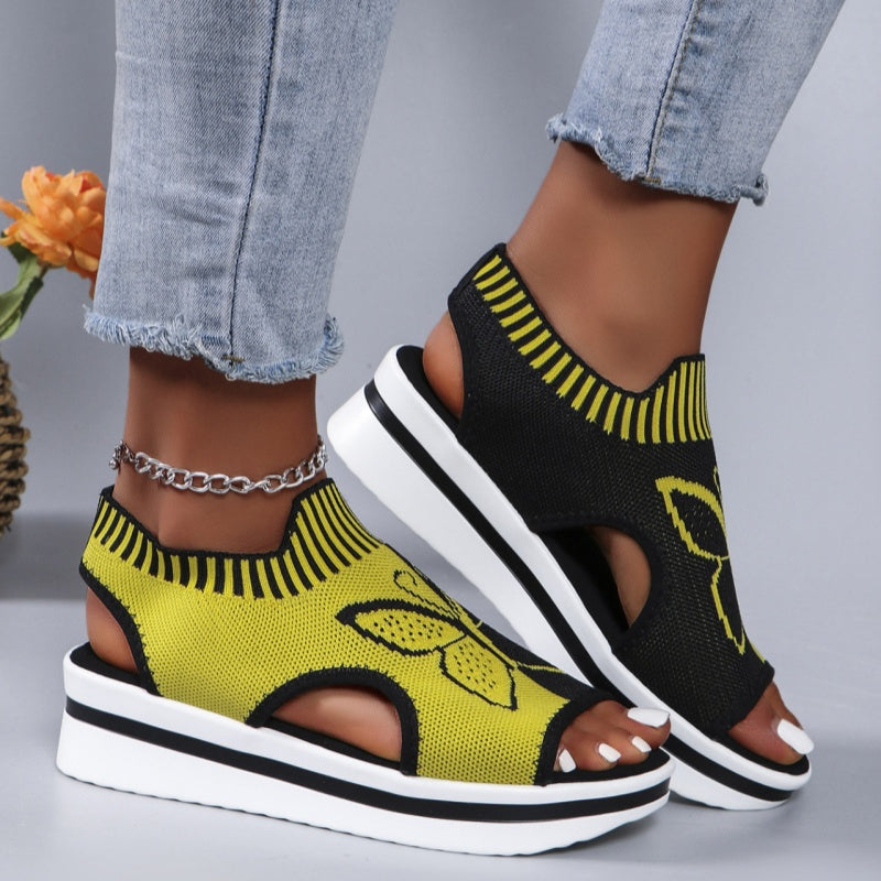 👡 ¡50% DE DESCUENTO! 🌸 Sandalias de Plataforma Peep-Toe Casual para Mujer – Tacón de Plataforma Cómodo y Diseño Transpirable – Perfectas para la Playa, Vacaciones o el Día a Día – Elegantes y Ligeras ☀️✨