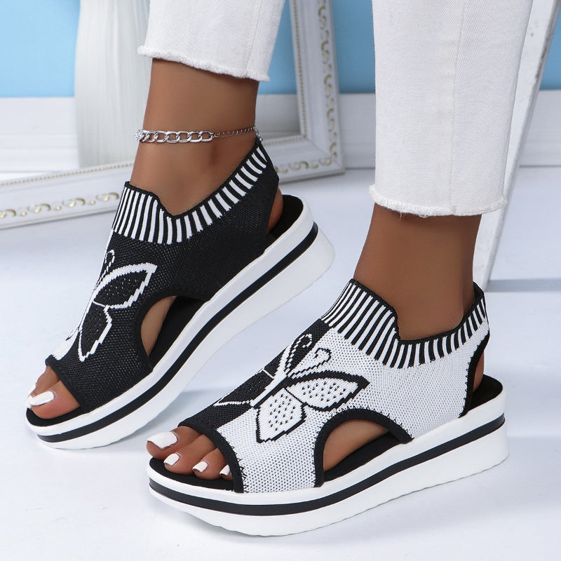 👡 ¡50% DE DESCUENTO! 🌸 Sandalias de Plataforma Peep-Toe Casual para Mujer – Tacón de Plataforma Cómodo y Diseño Transpirable – Perfectas para la Playa, Vacaciones o el Día a Día – Elegantes y Ligeras ☀️✨