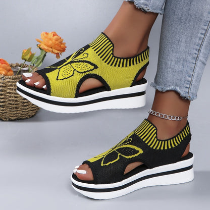 👡 ¡50% DE DESCUENTO! 🌸 Sandalias de Plataforma Peep-Toe Casual para Mujer – Tacón de Plataforma Cómodo y Diseño Transpirable – Perfectas para la Playa, Vacaciones o el Día a Día – Elegantes y Ligeras ☀️✨