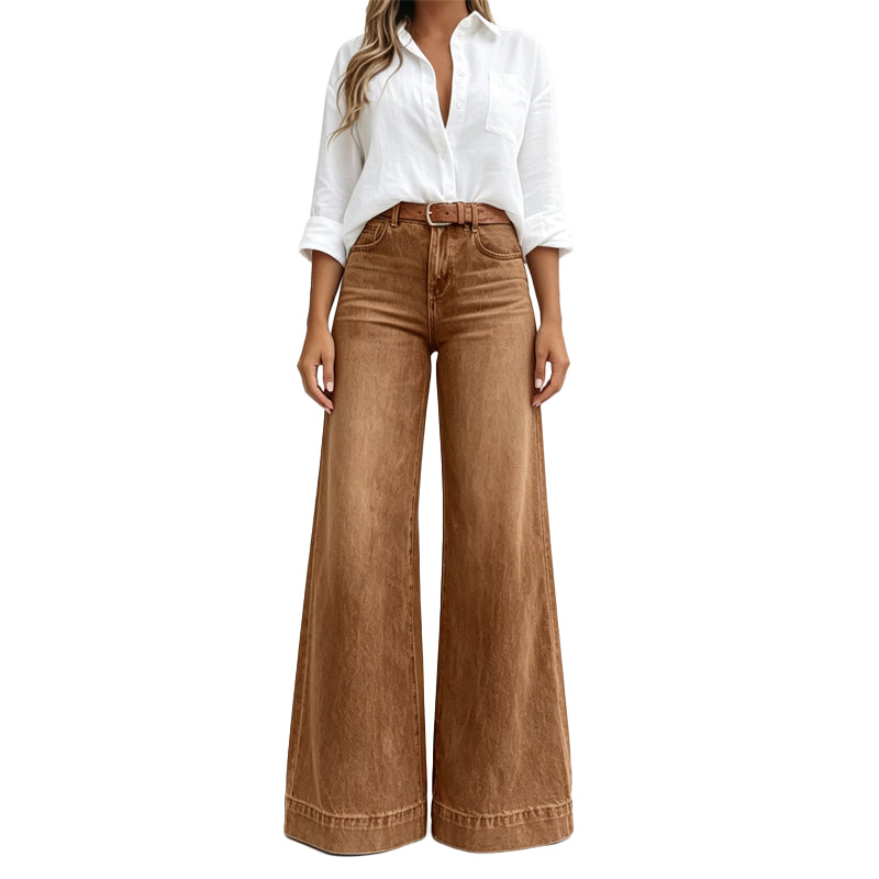 Lucia | Jeans de Pierna Ancha con Efecto Estilizador
