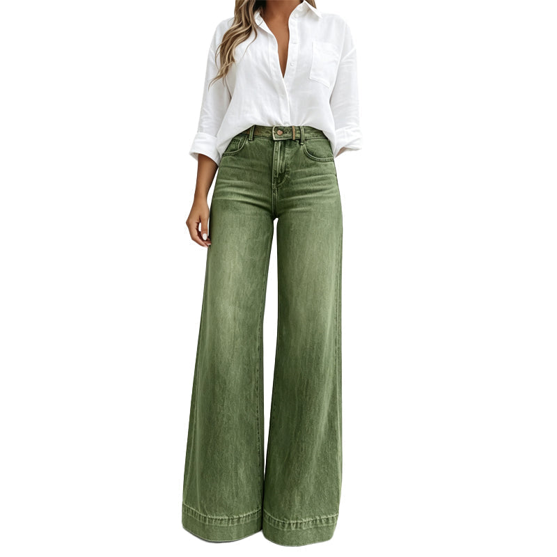 Lucia | Jeans de Pierna Ancha con Efecto Estilizador